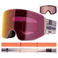 Alternative view of the Salomon Sentry Prime Goggles in Rainy Day, Sigma Poppy Red lens, unisex model