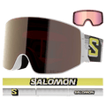 Alternative view of the Salomon Sentry Prime Goggles in White Pixel, Sigma Gun Metal lens, unisex model
