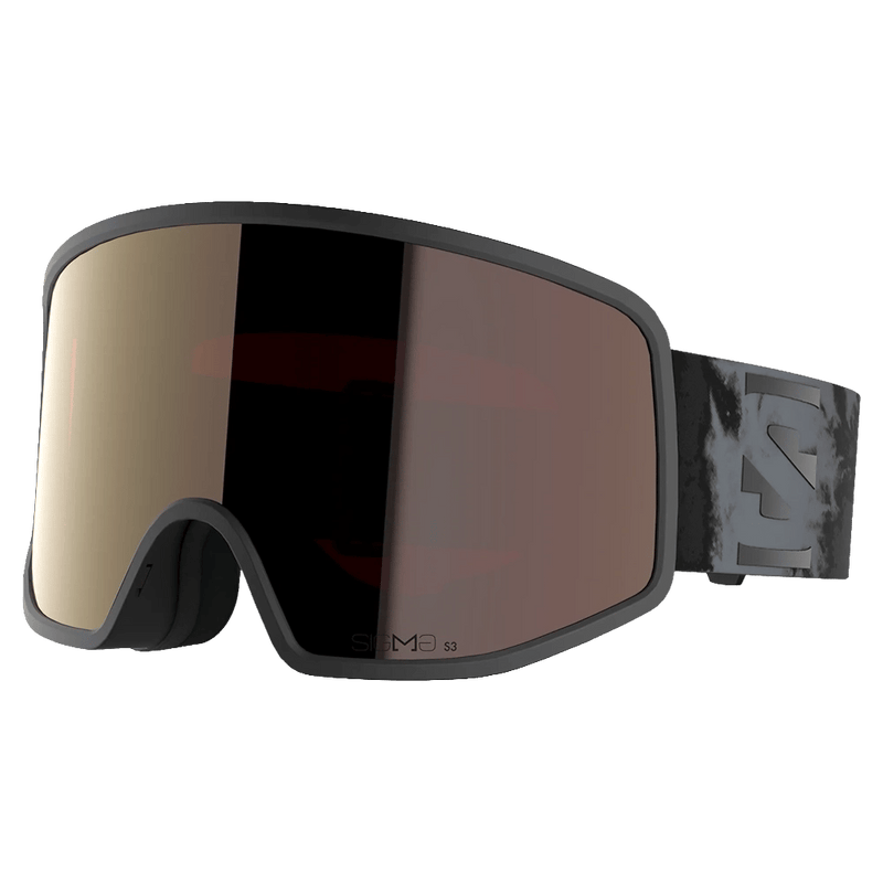 Main view of the Salomon Sentry Pro Goggles in Black Tie Dye, Sigma Gun Metal lens, unisex model