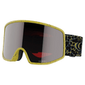 Main view of the Salomon Sentry Pro Goggles in Black Yellow, Sigma Emerald lens, unisex model