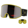 Alternative view of the Salomon Sentry Pro Goggles in Black Yellow, Sigma Emerald lens, unisex model