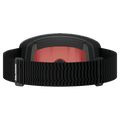 Back view of the Salomon Sentry Pro Goggles in Black, Sigma Poppy Red lens, unisex model