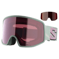 Alternative view of the Salomon Sentry Pro Goggles in Ice Green, Sigma Silver Pink lens, unisex model