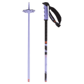 Close view of the Salomon Steep Pro S3 Ski Poles in Violet Tulip Black colourway, unisex model