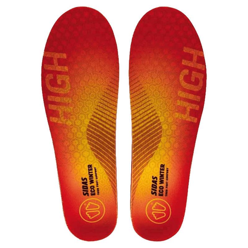 Main view of the Sidas 3Feet ECO Winter High Insole in Red colourway, unisex model