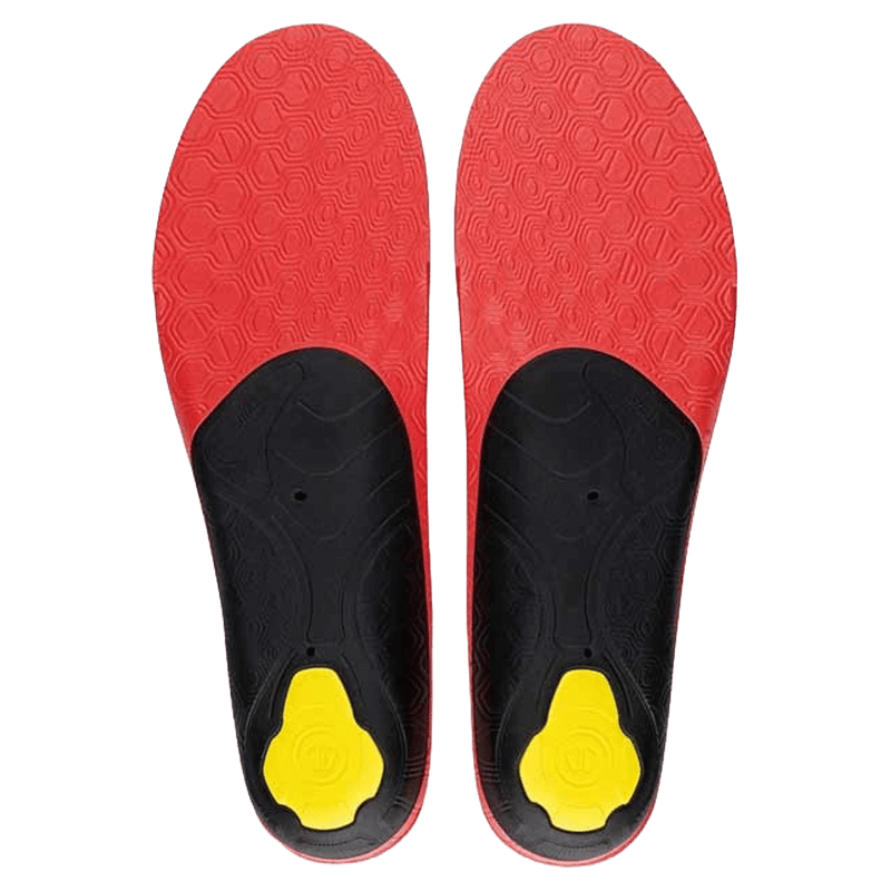 Base view of the Sidas 3Feet ECO Winter High Insole in Red colourway, unisex model