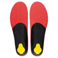 Base view of the Sidas 3Feet ECO Winter High Insole in Red colourway, unisex model