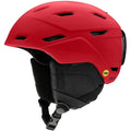 Smith Mission snow Helmet in Matte Crimson featuring MIPS protection, BOA fit system, active ventilation and audio compatible pad