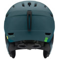 Back view of Smith Mission snow Helmet in Matte Pacific Geo  featuring MIPS protection, BOA fit system, active ventilation and audio compatible pad