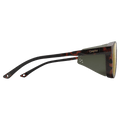 Side view of the Smith Venture Sunglasses in Matte Tortoise, ChromaPop Glass Bronze Mirror lens, unisex model