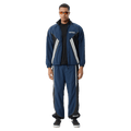 Front view of Afends Sporting Recycled Paneled Track Pants in colour Navy.
