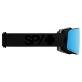 Side view of the Spy Marauder Elite Goggles in Matte Black, Bronze Happy Blue Spectra Mirror + LL Gray Green Red Spectra Mirror lens, unisex model