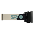 Side view of the Spy Marauder Elite Goggles in Warm Gray, Happy Gray Green Black Mirror lens, unisex model