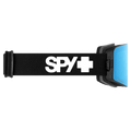 Side view of the Spy Marauder SE  Goggles in Everblack, Ice Blue Mirror + LL Coral lens, unisex model