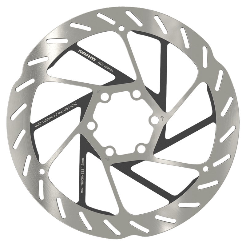Main view of the Sram HS2 6-Bolt Bike Disc Rotor, 160mm