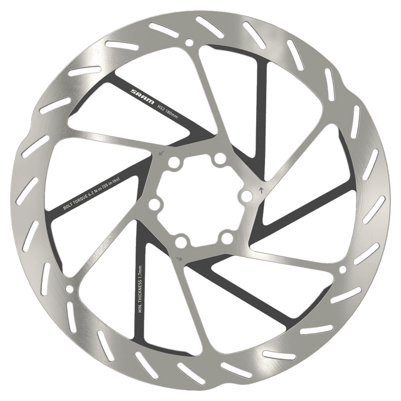 Main view of the Sram HS2 6-Bolt Bike Disc Rotor, 180mm