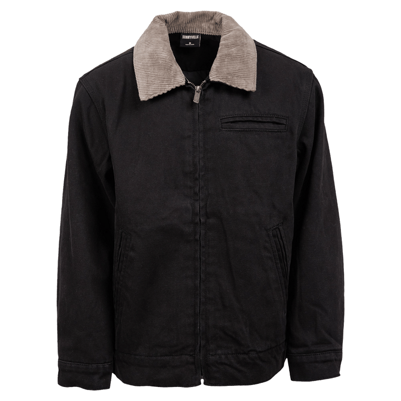 Main view of the St Goliath Barn Jacket in Black colourway, kids's model