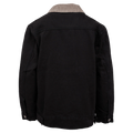 Back view of the St Goliath Barn Jacket in Black colourway, kids's model