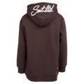 Back view of the St Goliath SNT Hoodie in Brown colourway, kids's model