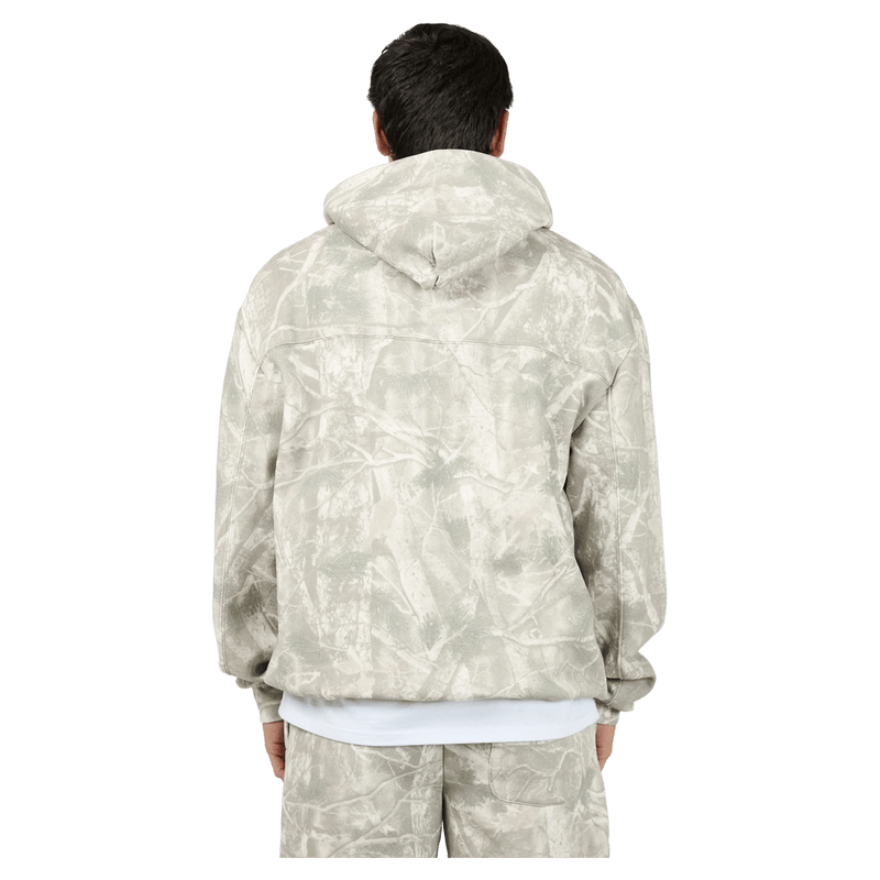 Back view of the St Goliath Tree Cammo Hoodie in Multi colourway, men's model