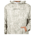 Close view of the St Goliath Tree Cammo Hoodie in Multi colourway, men's model