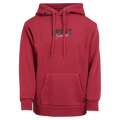 Main view of the St Goliath Upside Hoodie in Red colourway, kids's model