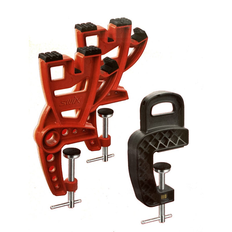 2 Red Swix large Vises and 1 Black smaller vise