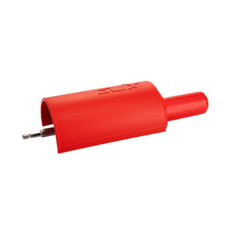 Swix Rotohandle Set with hard red plastic cover and handle. Silver metal drive