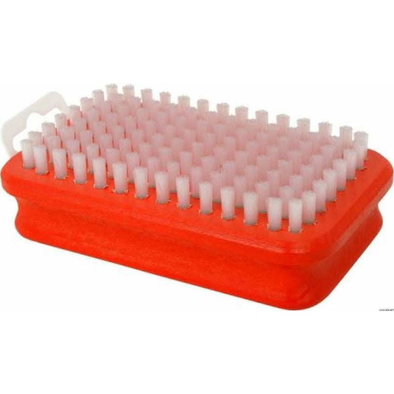 Rectangular Red Wood Brush with white nylong bristles