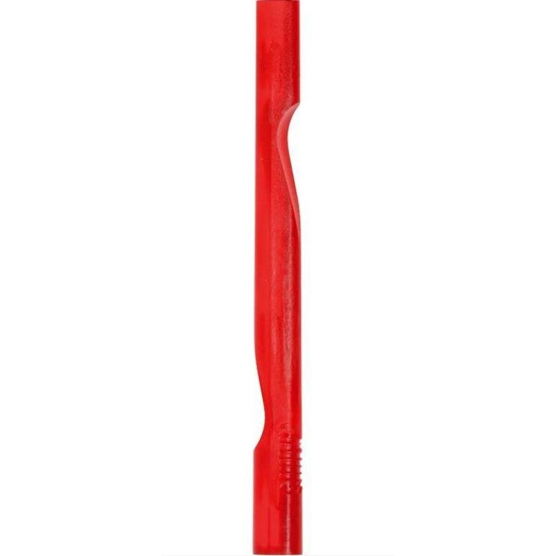 Pencil shaped plastic groove scraper in red