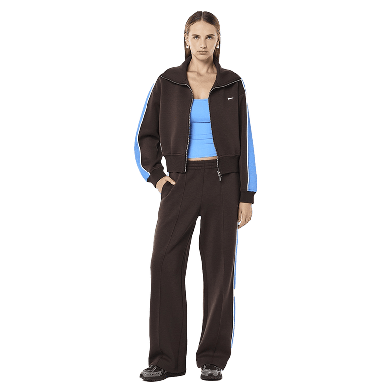 Unzipped view of the PE NATION Triumph 2.0 Jackter Coffee/Marina Jacket,  26/27 Womens's model
