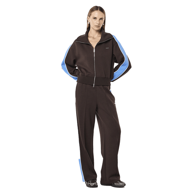 Full view of the PE NATION Triumph 2.0 Jackter Coffee/Marina Jacket,  26/27 Womens's model