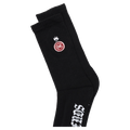 View of Afends Team Recycled Socks Two Pack in colour Black.