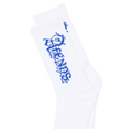 View of Afends Team Recycled Socks Two Pack in colour White.