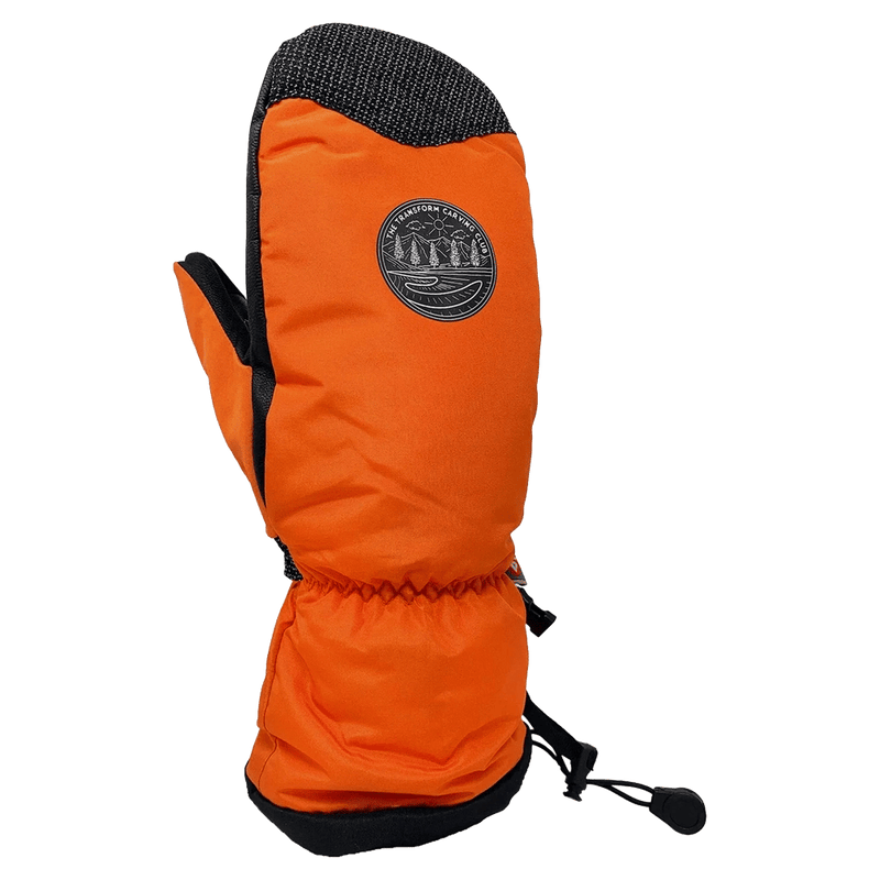 Main view of the Transform Carving Mitts, tan