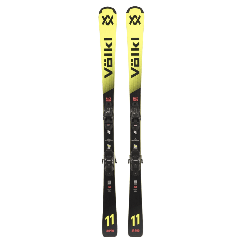 View of Volkl 2027 Racetiger Jr Pro Ski w/ Binding - Kids
