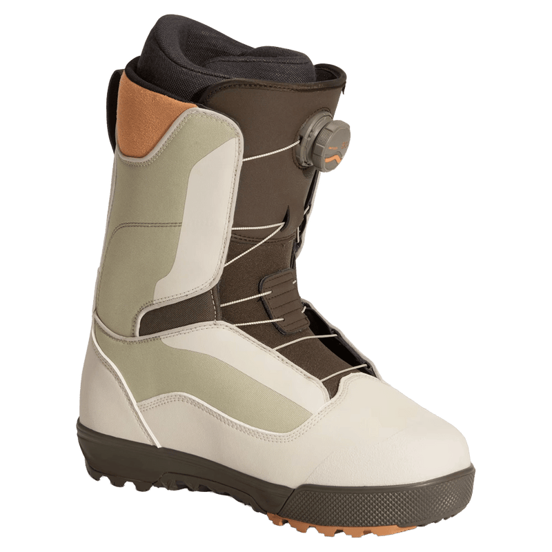 Alternative view of the Vans Aura Pro Snowboard Boots in Bay Leaf Green colourway, men model