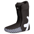 Liner view of the Vans Aura Pro Snowboard Boots in Bay Leaf Green colourway, men model