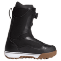 Right side view of the Vans Aura Pro Snowboard Boots in Black and White colourway, men model