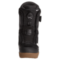 Front view of the Vans Aura Pro Snowboard Boots in Black and White colourway, men model