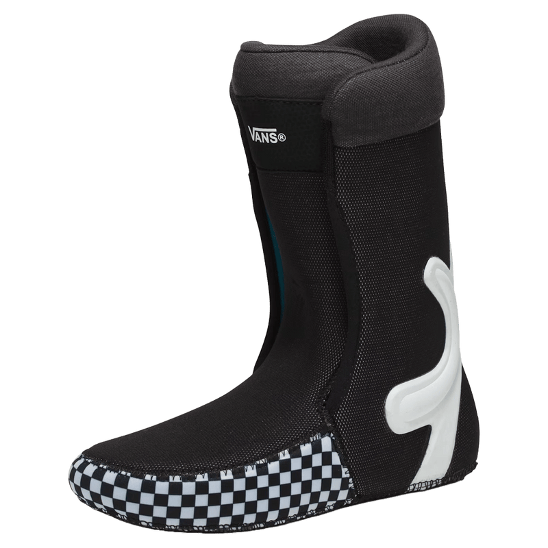 Liner view of the Vans Hi-Standar Pro Snowboard Boots in Black and White colourway, men model
