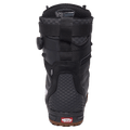 Back view of the Vans Infuse Snowboard Boots in Black and White colourway, unisex model