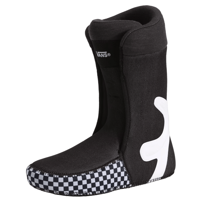 Liner view of the Vans Invado Pro Snowboard Boots in Black and Gum colourway, unisex model