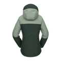 Back view of the Volcom 2026 Bolt Ins Jacket in Scarab colourway, women's model.