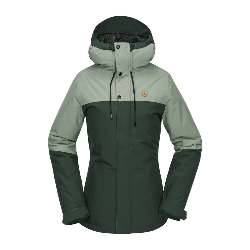 Main view of the Volcom 2026 Bolt Ins Jacket in Scarab colourway, women's model.