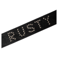 Full view of womens Rusty Tease Leather Stud Belt in colour Black