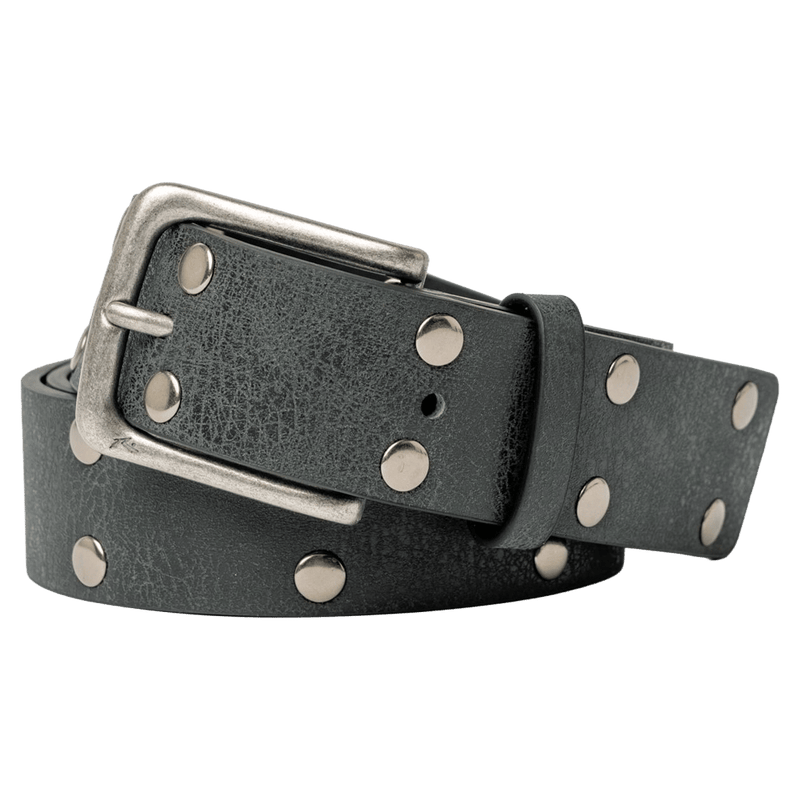 View of Rusty Worn Out Stud Belt in Black