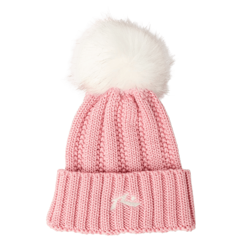 View of Rusty Poppy Beanie - kids in colour Pink-a-Boo