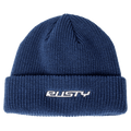 View of Rusty All-Time Beanie in colour Dark Blue