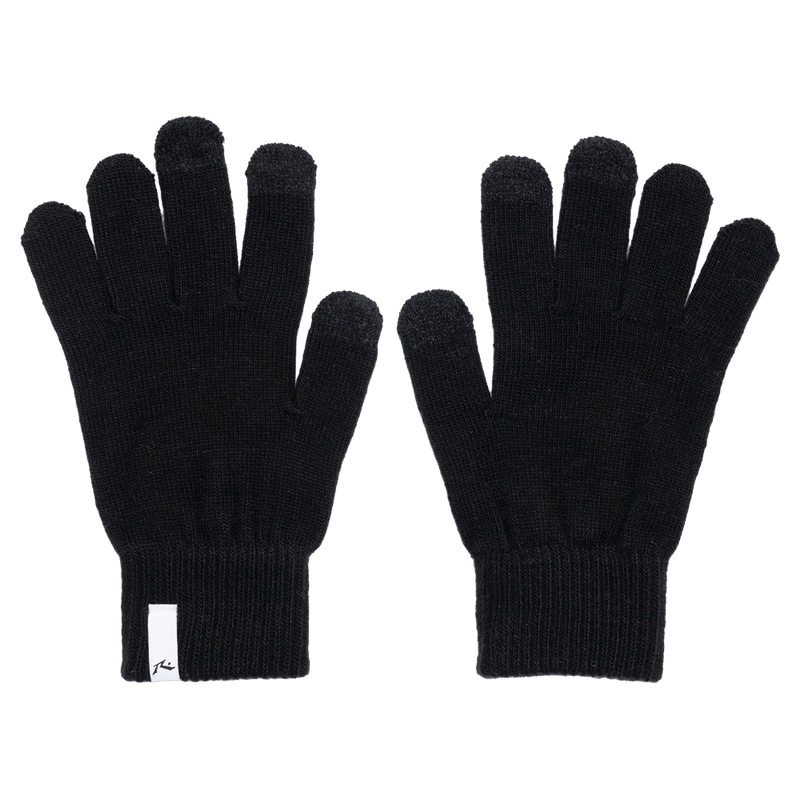 View of Rusty Hold Up Gloves in colour Black